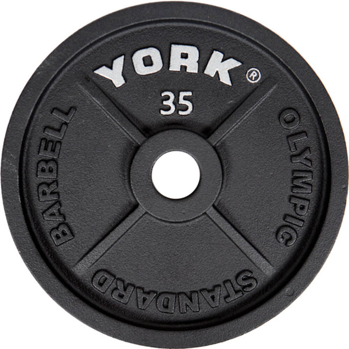 York Barbell Cast Iron Olympic Plate Sets YORK-CAST