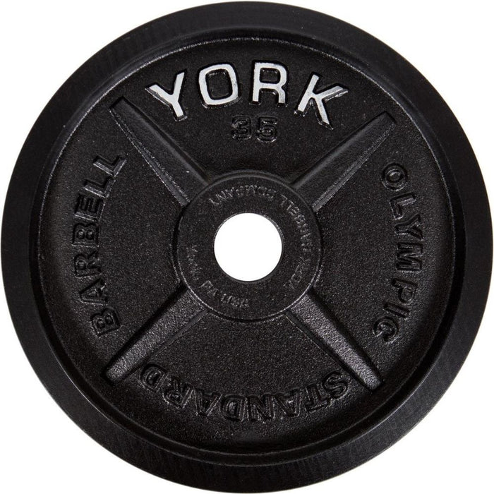 York Barbell Legacy Precision Milled Cast Iron Plate Set YORK-LEGACY