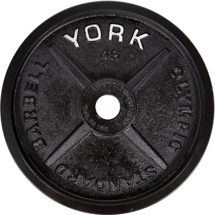 York Barbell Legacy Precision Milled Cast Iron Plate Set YORK-LEGACY