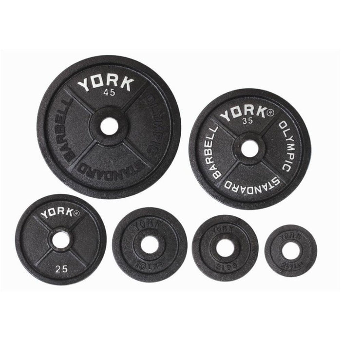 York Barbell Legacy Precision Milled Cast Iron Plate Set YORK-LEGACY