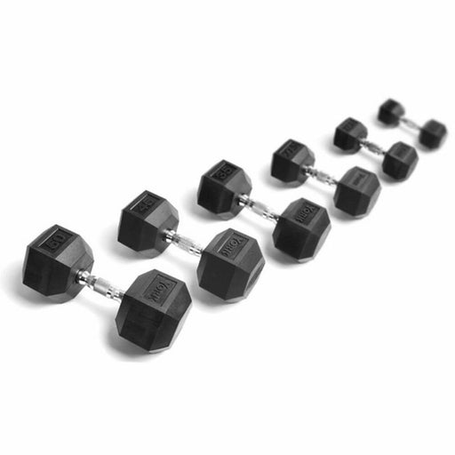 York Barbell Rubber Hex Dumbbell Sets 34094