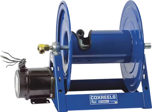 Coxreels  Motorized Hose Reel 1/2" x 200' Capacity with 24V DC 1/2 HP Motor New - 1125-4-200-EB