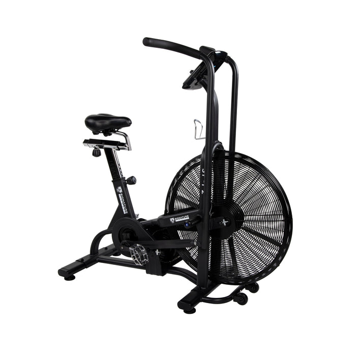 Signature Fitness Upright Fan Bike with Adjustable Seat and Handlebars for HIIT and Cardio Training -SF-F2