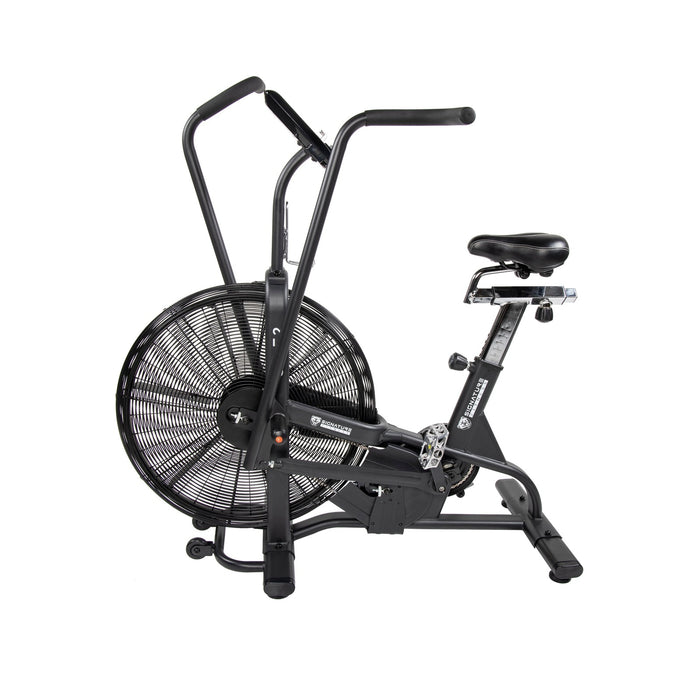 Signature Fitness Upright Fan Bike with Adjustable Seat and Handlebars for HIIT and Cardio Training -SF-F2