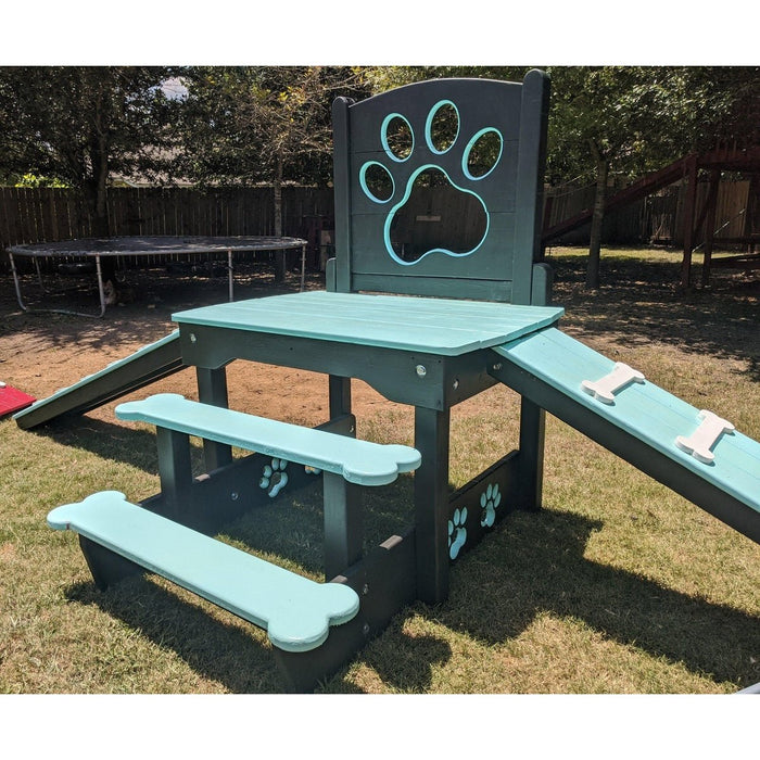 Puppy Scapes Double Ramp w/ Paw Print - PS-DRWPP