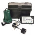 Zoeller Aquanot Spin 508 1/3 HP 115V Cast Iron Submersible Sump Pump System with 12V Battery Backup - Z5080006