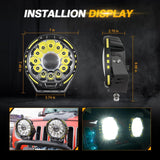 Auxbeam 7" 230W 33332LM 360-PRO Series Offroad LED Driving Lights for Chevy Silverado - GP00008379