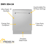 ZLINE Appliance Package - 36 in. Dual Fuel Range, Range Hood, Microwave Drawer, 3 Rack Dishwasher, 4KP-RARH36-MWDWV