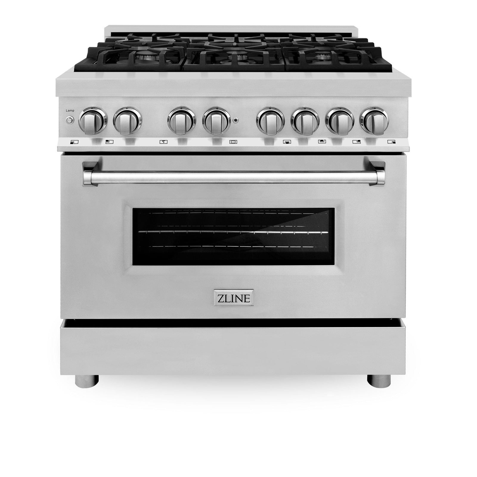 ZLINE 36 in. Professional Gas Burner/Electric Oven Stainless Steel Range, RA36