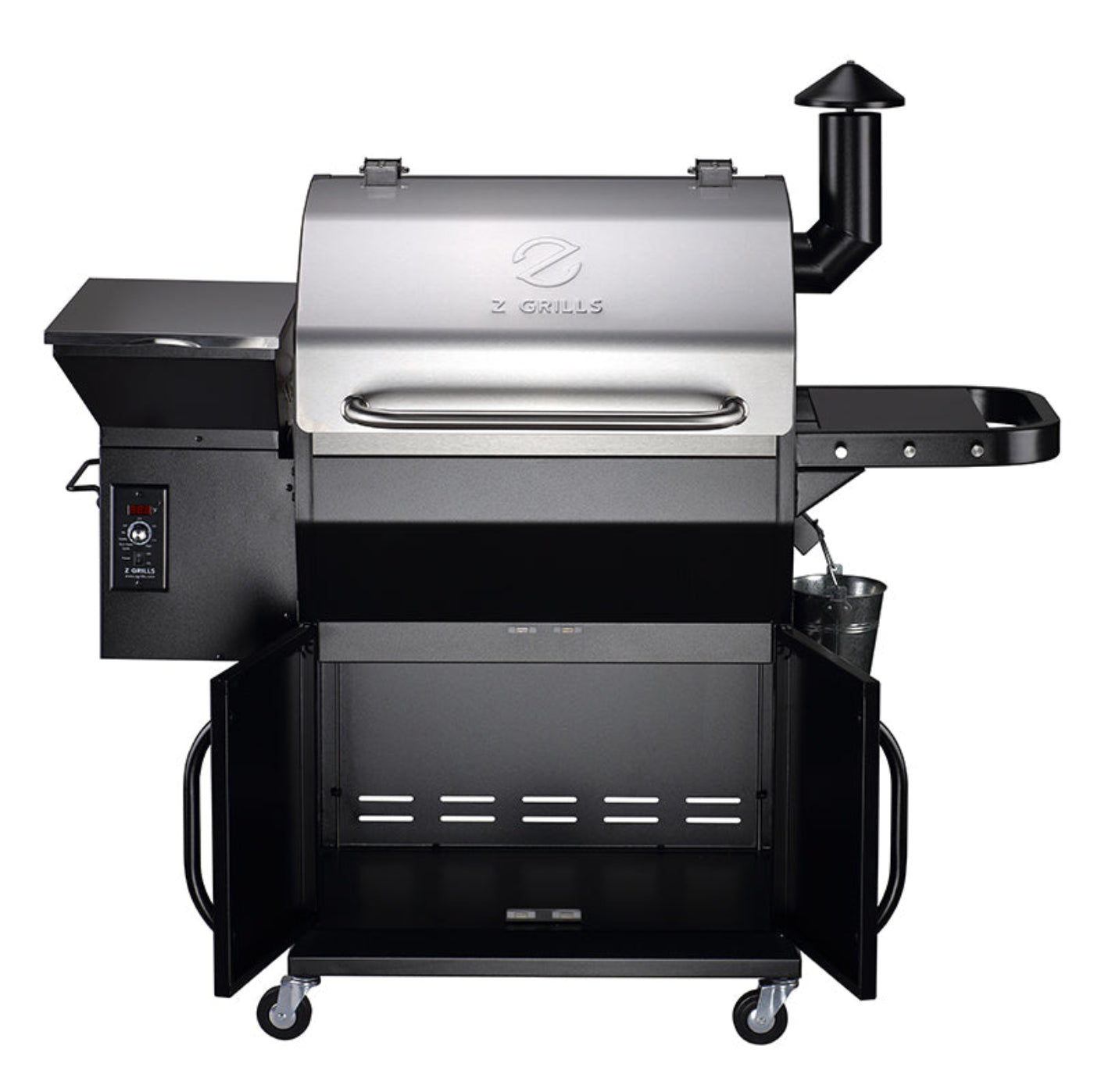 Z Grills 1000D3E Pellet Grill & Smoker with PID Controller 1000D3E - STAINLESS STEEL - ZPG-1000D3E