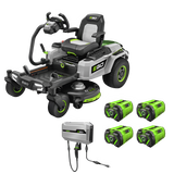 EGO Power+ 42" Z6 Zero Turn Riding Mower with e-STEER Technology with (4) 12Ah Batteries and Charger - ZT4205S