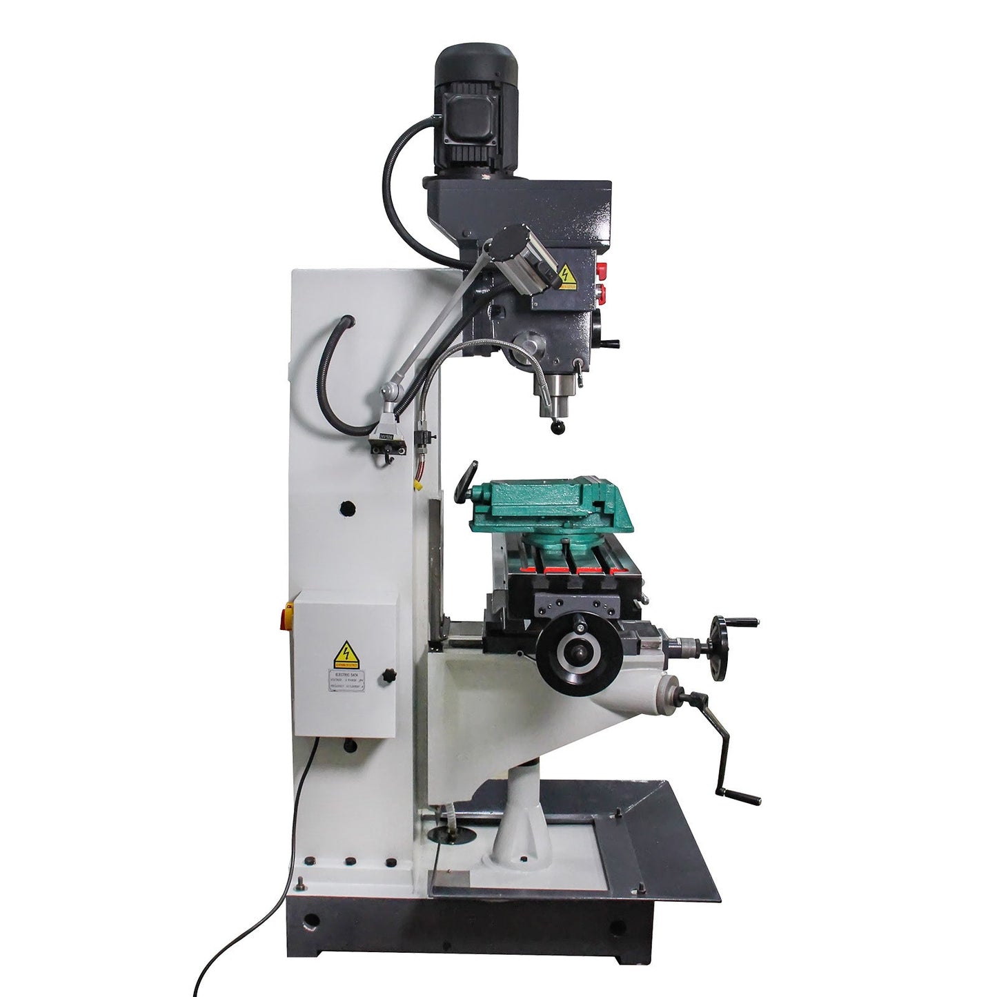 KAKA Industrial ZX-5325C Drilling and milling machine 230V460V-60HZ-3PH Main Moto power 1.5KW Gear Head Auto Feed Table Drilling and milling machine with 3 Axis DRO - 183013V230V460