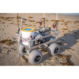 Alumacart Calypso Cruiser Rust Resistant Beach and Fishing Wagon with Rod Holders New