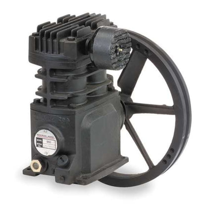 Ingersoll Air Compressor Pump, 3 hp, 1 Stage, 16.9 fl oz Oil Capacity, 2 Cylinder - G7617617