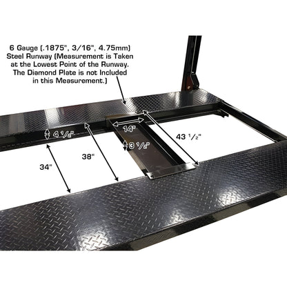 Atlas Garage PRO8000EXT-L 8,000 lb Extra Tall/Extra Long 4-Post Lift - ATEXH-PRO8000EXT-L-FPD