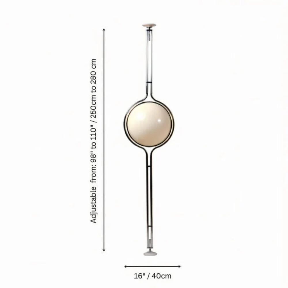 Zuru Floor To Ceiling Lamp size