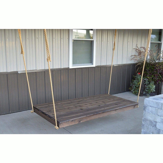 A & L Furniture 75" Twin Mattress Newport Bed (Rope Included) - 316C-UNF