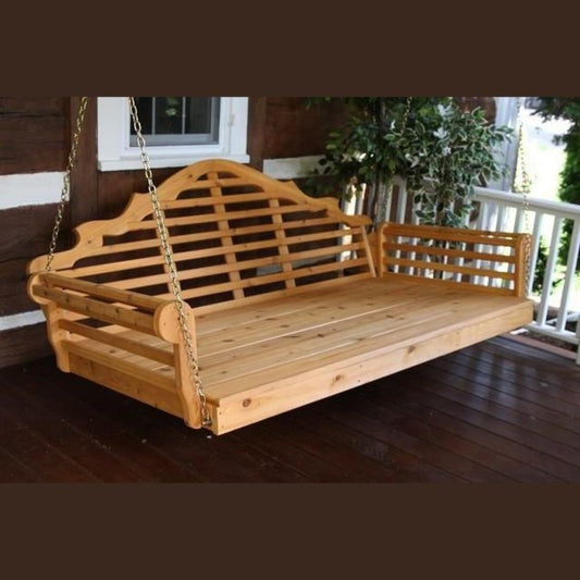 A & L Furniture Cedar Marlboro Swing - 371C-4FT-Unfinished