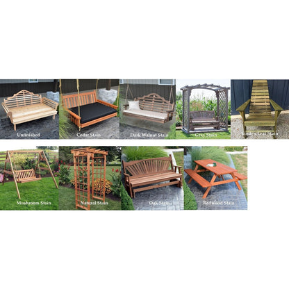 A & L Furniture Amish Handcrafted Cedar Wood Jamesport Arbor - 1405C-CS