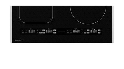 Sharp 24 in. Induction Cooktop with Side Accessories - SCH2443GB-KT