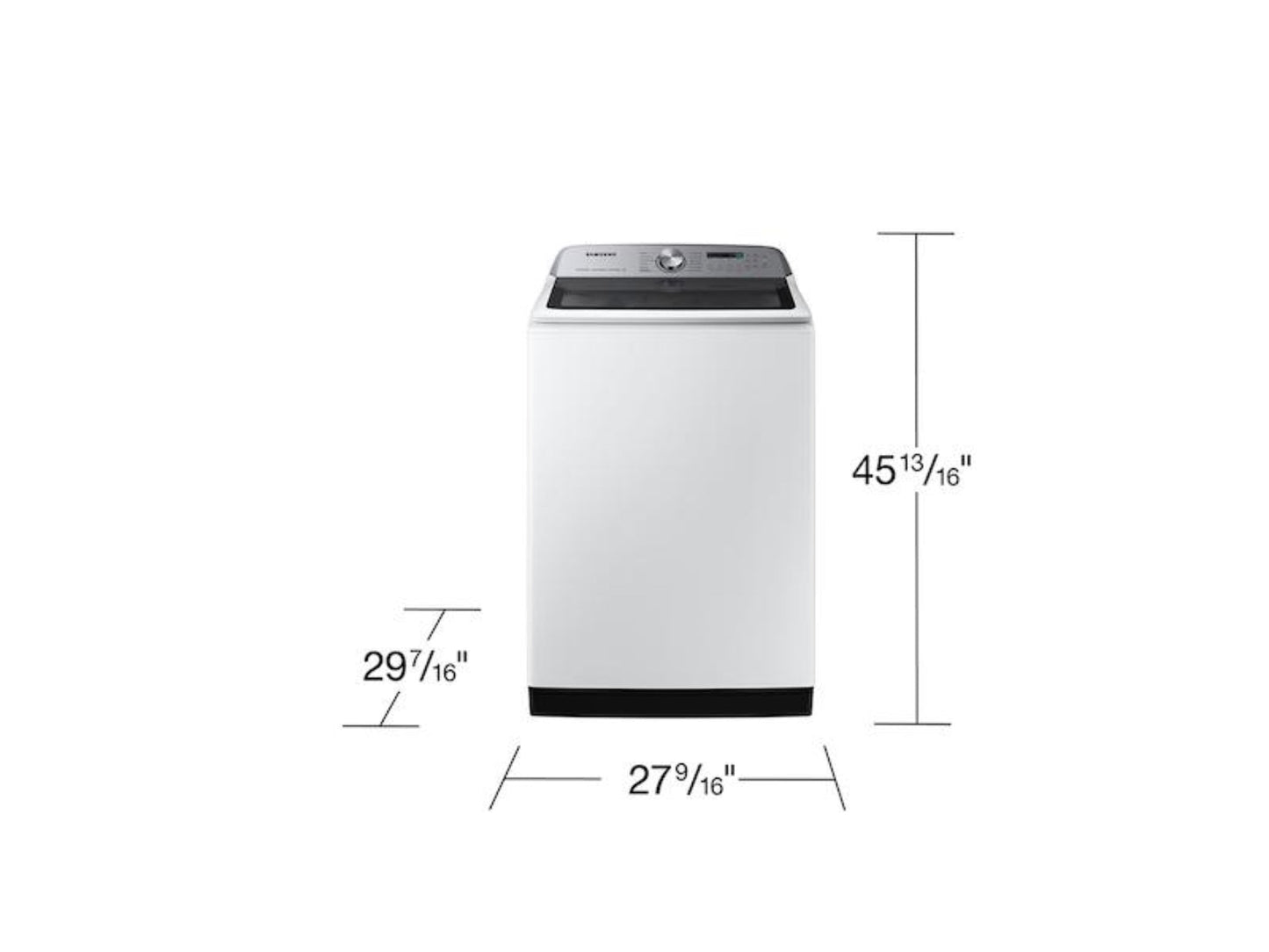 SAMSUNG 5.4 cu. ft. Smart Top Load Washer with Pet Care Solution and Super Speed Wash in White - WA54CG7150AW-KT