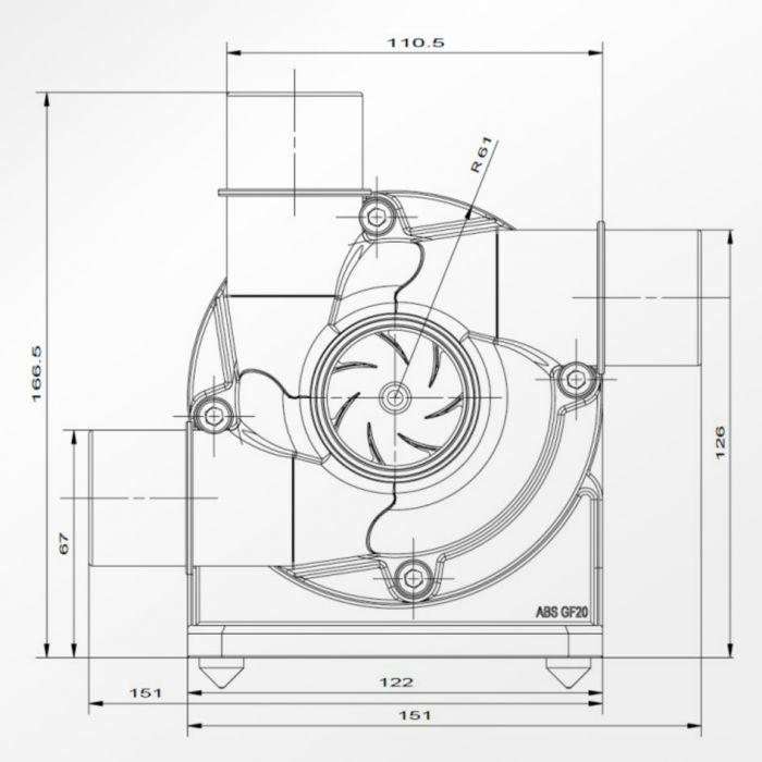 Abyzz A200 IPU-10M US 3,800GPH DC Pump - VA-A200IPU-3