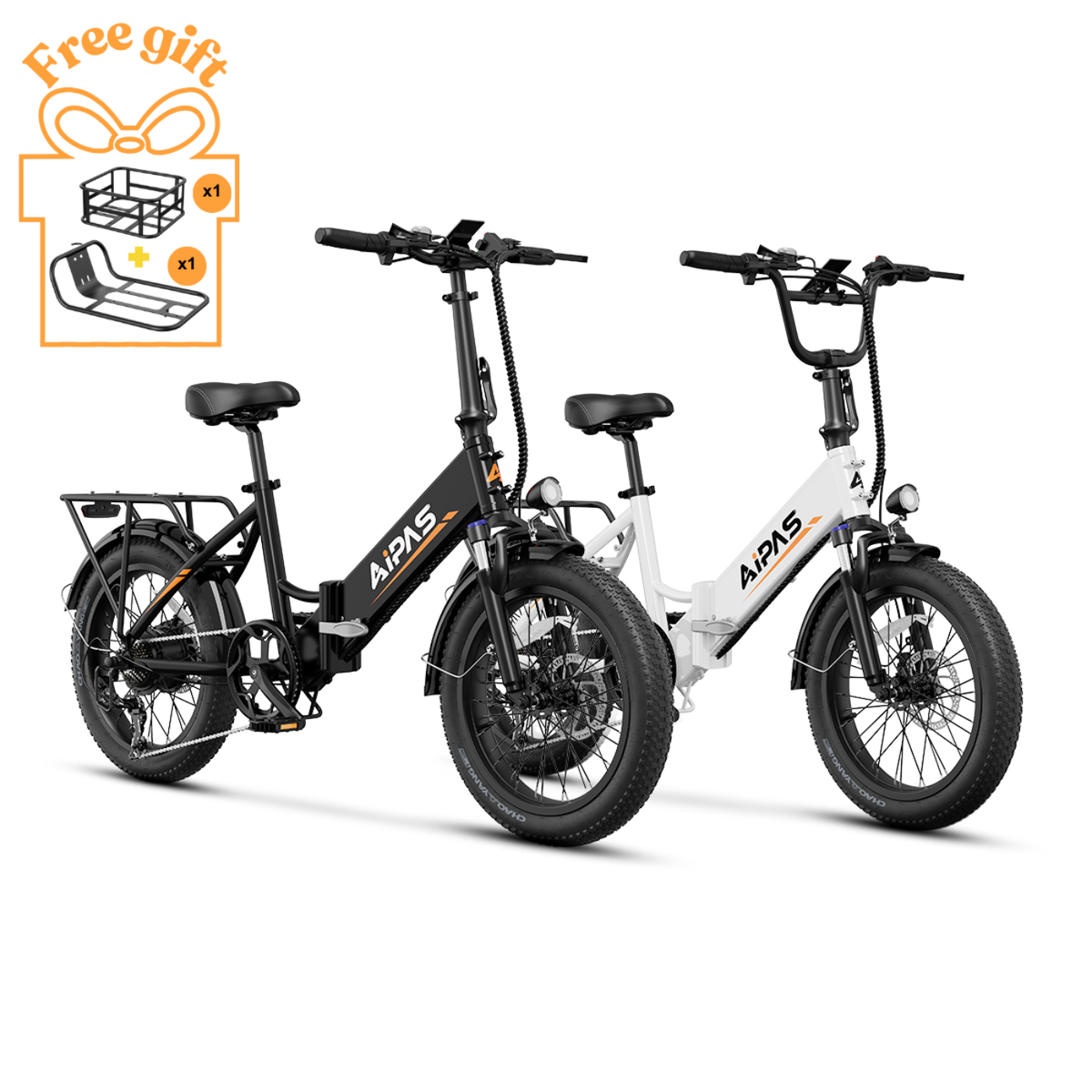 Aipas Ebike Combo Sale A2*2 - Aipas-A2combo-Black+White