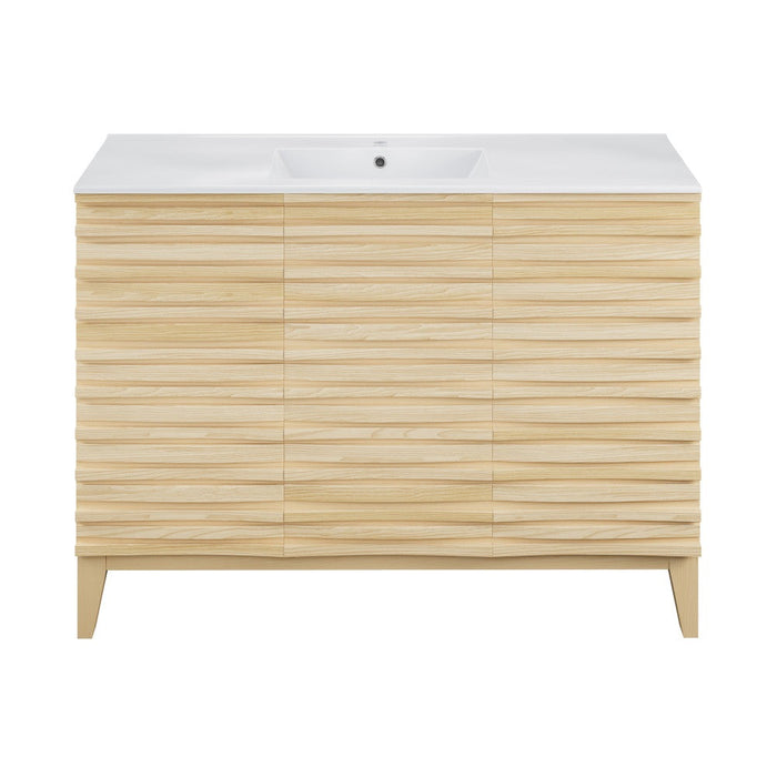 Cascade 48'' Bathroom Vanity in Natural Oak