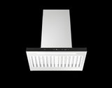 DACOR Chimney Wall Hood is designed with elegant lines, LED lighting, and a sophisticated glass touch control -DHD48U990WS