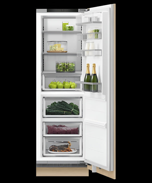 FISHER & PAYKEL RS2474S3RH1 Integrated Triple Zone Refrigerator, 24", Water - RS2474S3RH1-KT