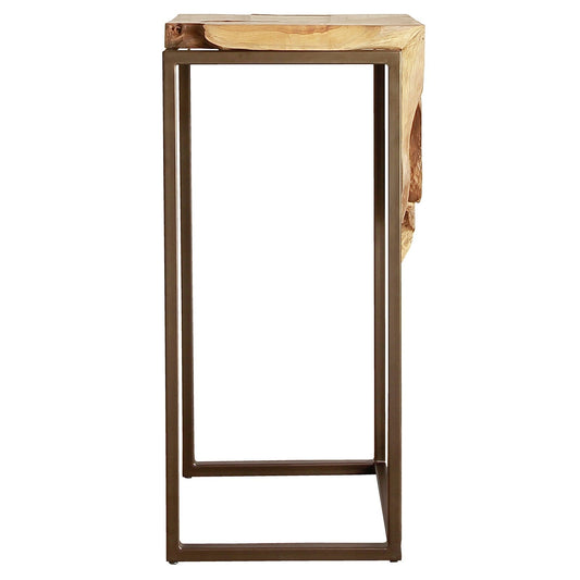 New Pacific Direct Jansen Reclaimed Teak Root High Side/ End Table, Natural  - 9600028