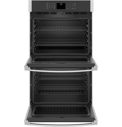 GE APPLIANCES JTD3000SNSS GE® 30" Smart Built-In Self-Clean Double Wall Oven with Never-Scrub Racks - JTD3000SNSS-KT