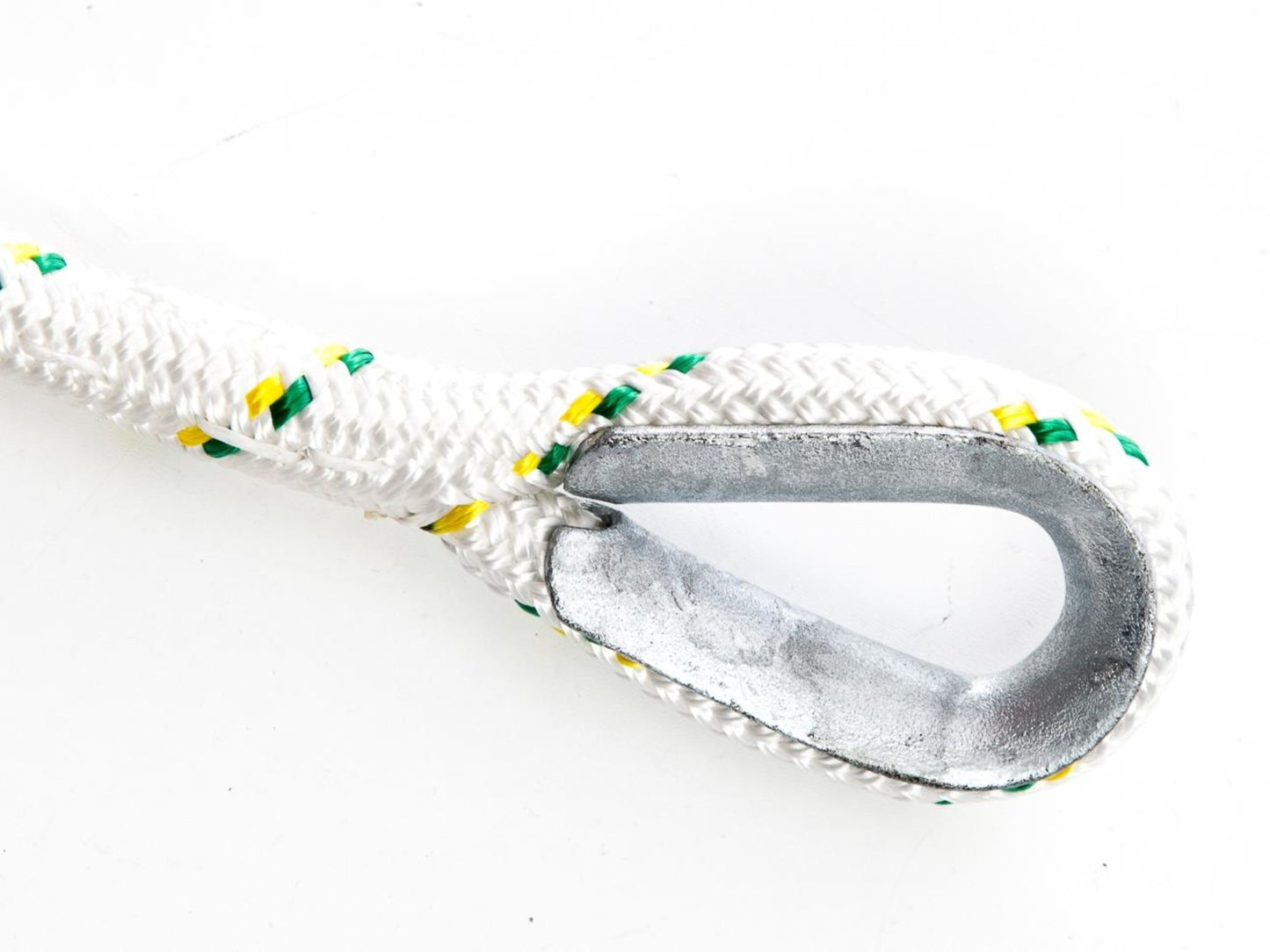 Portable Winch PCA-1218M2ESC Double Braided 1/2" x 984' Polyester Rope with Spices and Thimbles - PW,PCA-1218M2ESC