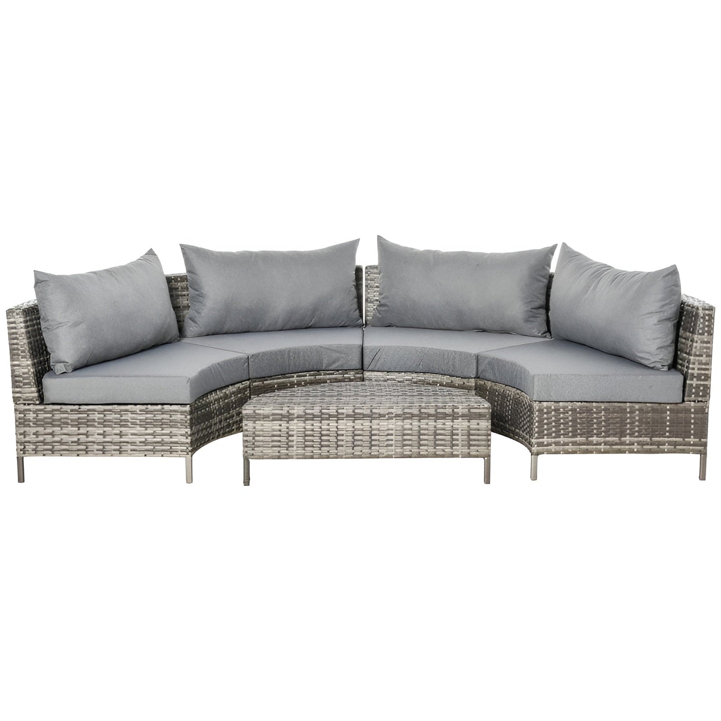 Outsunny 5 Piece Outdoor Patio Furniture Set - 860-081V01GY