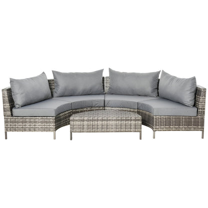 Outsunny 5 Piece Outdoor Patio Furniture Set - 860-081V01GY