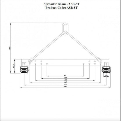 Aardwolf Spreader Bar - 5 Tons - ASB50T