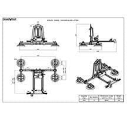 Aardwolf Vacuum Glass Lifter 400kg - AVGLP4-400