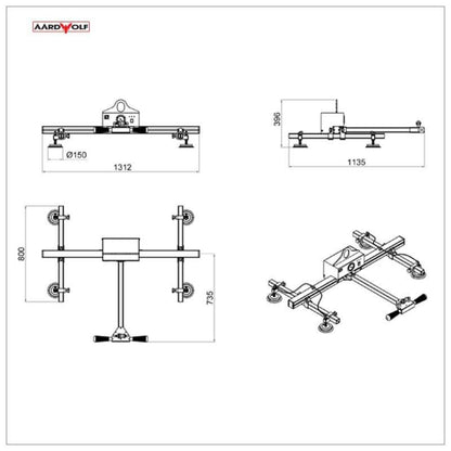 Aardwolf Vacuum Lifter 160kg - AVLB4