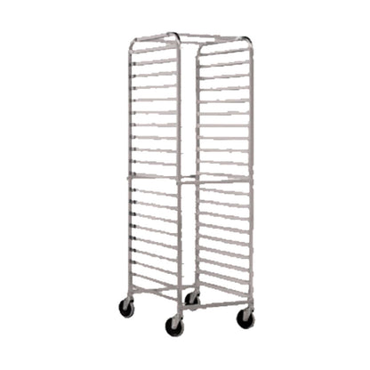 John Boos ABPR-1820-RKD Mobile Front-Loading Bun Pan Rack with Round Top Design - JBABPR1820RKD