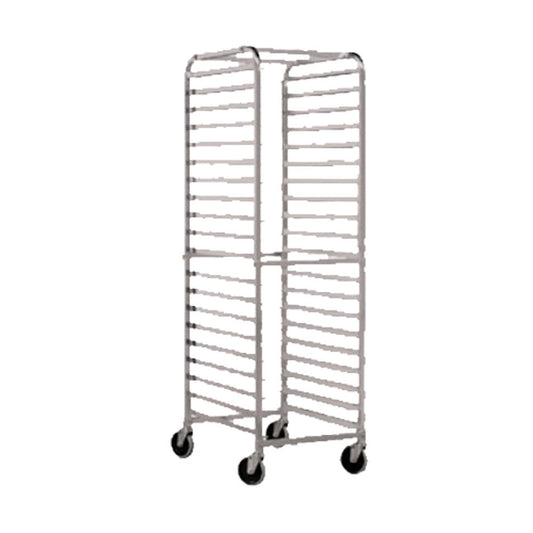 John Boos ABPR-1820-RKD Mobile Front-Loading Bun Pan Rack with Round Top Design - JBABPR1820RKD