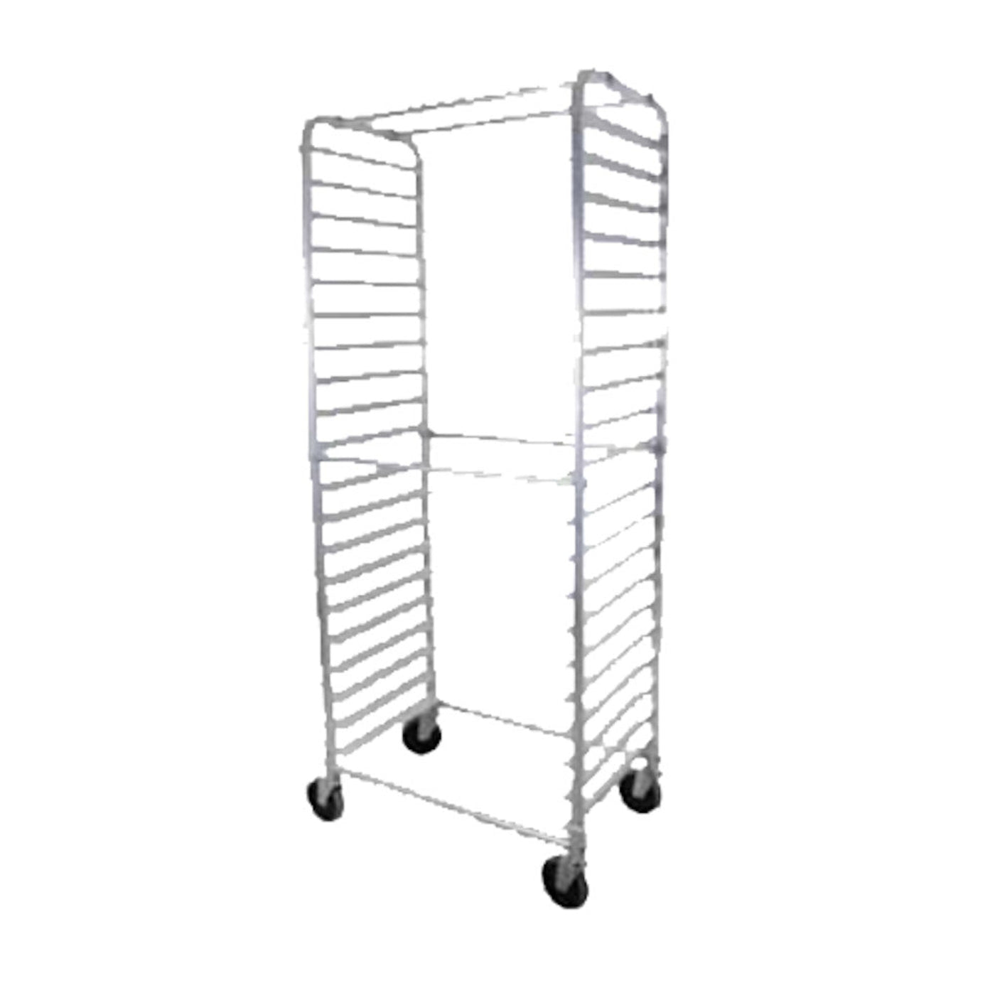 John Boos ABPR-1820-RKD Mobile Front-Loading Bun Pan Rack with Round Top Design - JBABPR1820RKD