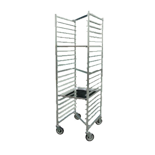 John Boos ABPR-1820-ZN Mobile Front-Loading Bun Pan Rack with Welded Set-Up and Nesting Design - JBABPR1820ZN