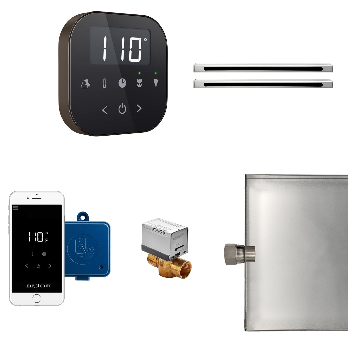 Mr. Steam AirButler Max Linear Package Black Oil Rubbed Bronze - ABUTLERLXBOR