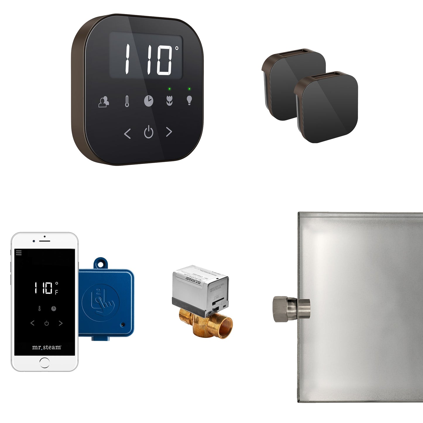 Mr. Steam AirButler Max Package Black Oil Rubbed Bronze - ABUTLERXB-OR