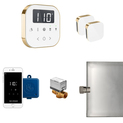 Mr Steam AirButler Max Package White Polished Nickel - ABUTLERXW-PN