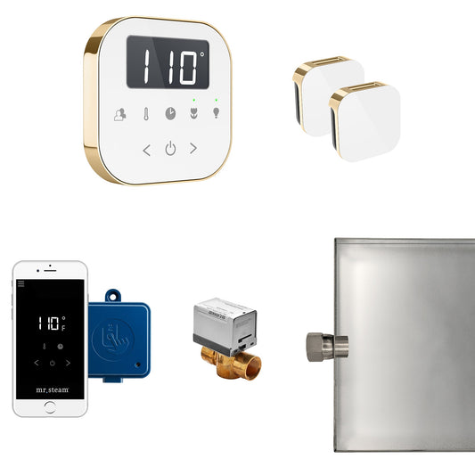 Mr Steam AirButler Max Package White Polished Chrome - ABUTLERXW-PC