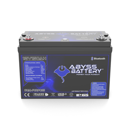 Abyss Battery 12V 150Ah Dual Purpose Lithium Marine Battery - AB-12V150-BT