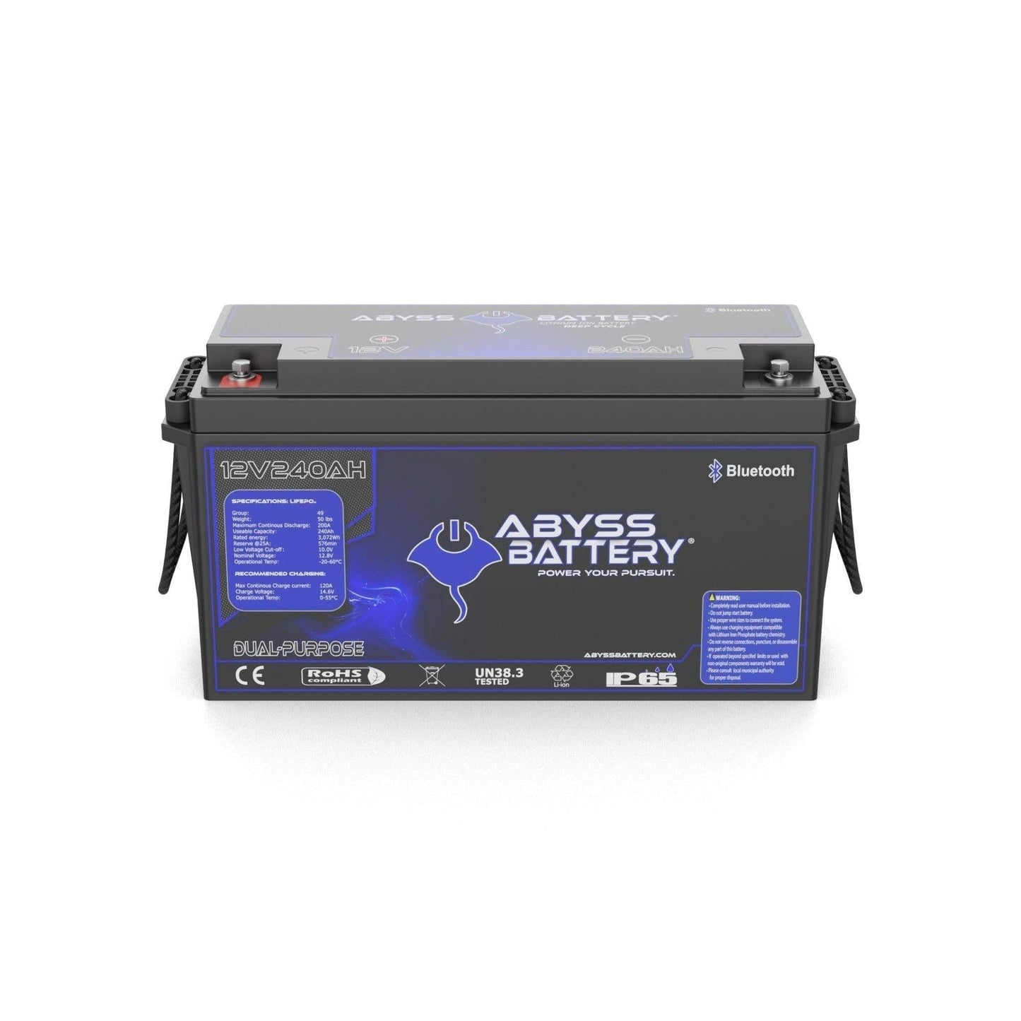 Abyss Battery  12V 240Ah Dual Purpose Lithium Marine Battery - AB-12V240-BT