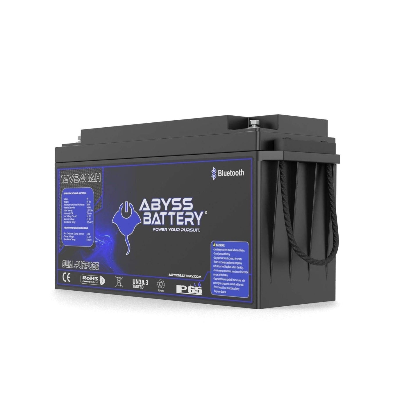 Abyss Battery  12V 240Ah Dual Purpose Lithium Marine Battery - AB-12V240-BT