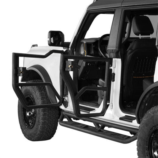 2021-2025 Ford Bronco 4-Door Tube Half Front & Rear Doors - Hooke Road - HE.8916-S